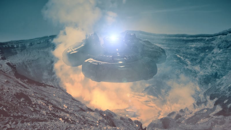 UFO in the sky